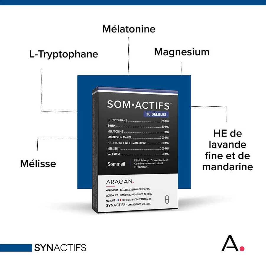 Aragan SynActifs SomActifs Slapen 30 capsules