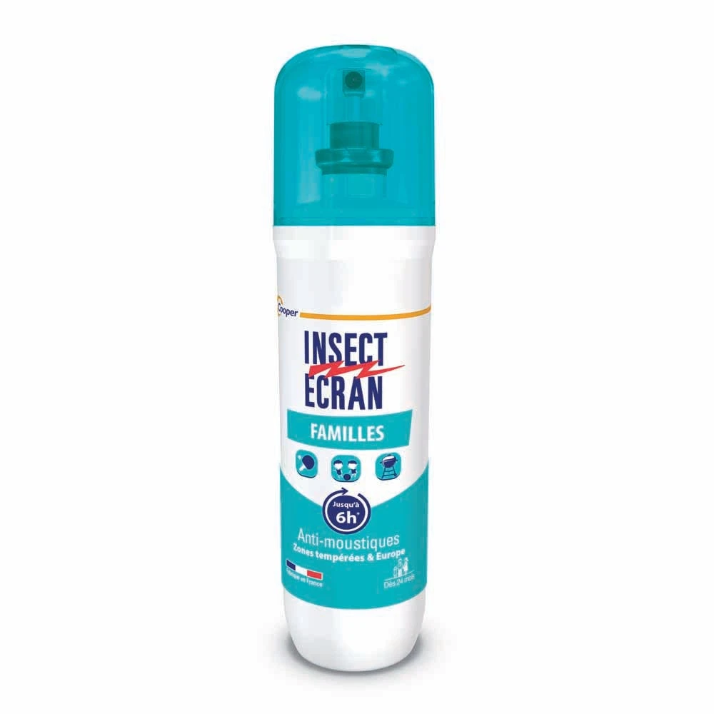 Insect Ecran Skin Mosquito Repellent familie gematigde zones voor volwassenen en kinderen 100ml
