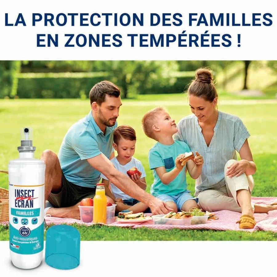 Insect Ecran Skin Mosquito Repellent familie gematigde zones voor volwassenen en kinderen 100ml