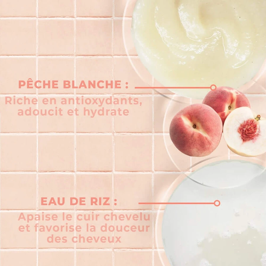 Energie Fruit 2-in-1 Mask White Peaches and Rice Water Bio Fine Hair 300 ml