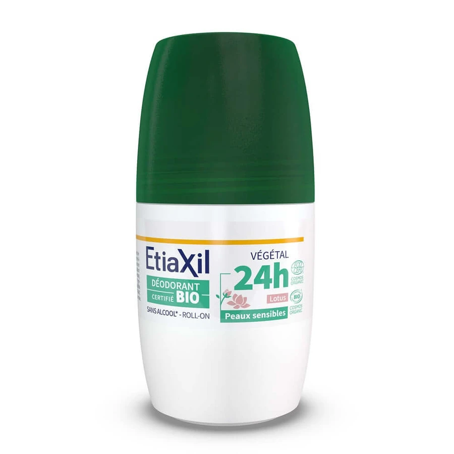 Etiaxil Déodorant Roll-on Anti-Transpirant Végétal 48H Lotus Bio 2x50ml