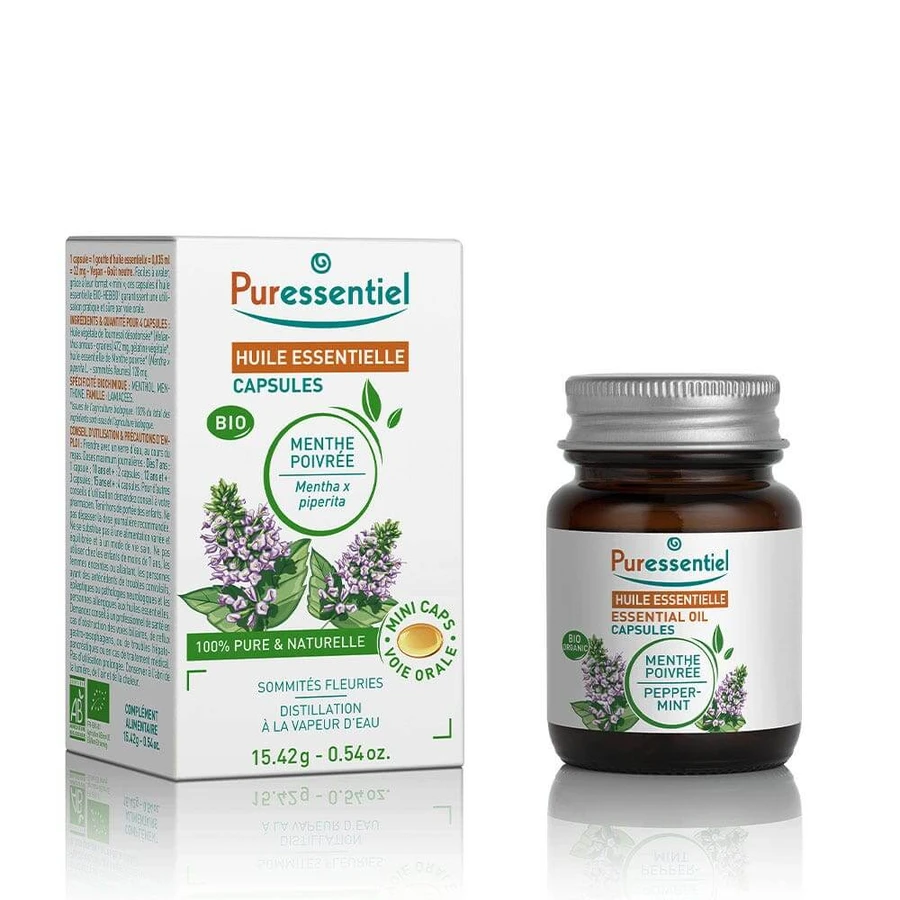 Puressentiel Essentiële Oliën Biologische Pepermunt 60 Capsules