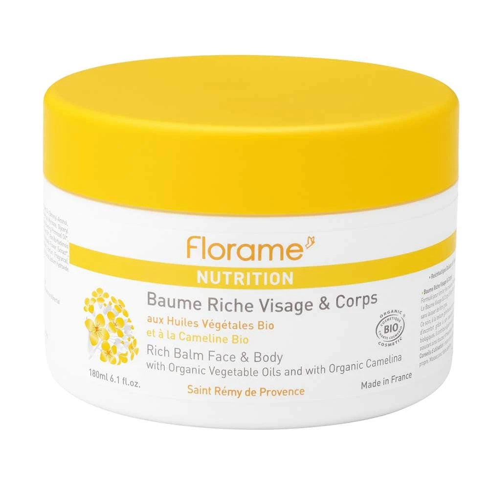 Florame Voedingsrijke Biologische Gezichts- en Lichaamsbalsem 180 ml
