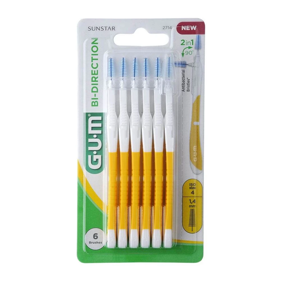 Zahnfleisch Bidirektionale Interdentalbürsten 1,4 mm x6