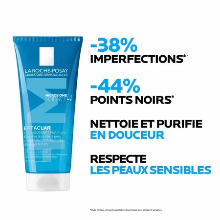 La Roche-Posay Effaclar Gesichtsreiniger schäumendes Gel für fettige und aknebedingte Haut 200ml
