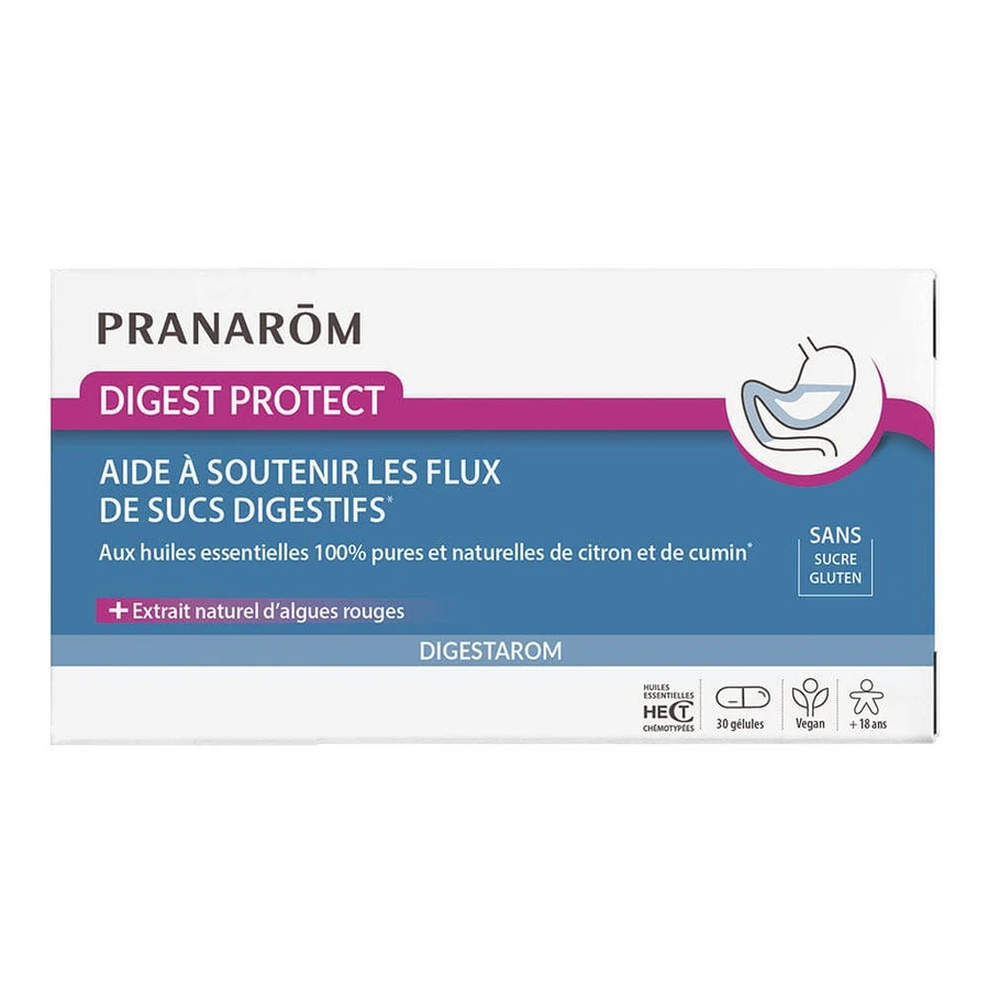 Pranarôm Digest Protect Con aceites esenciales 30 cápsulas