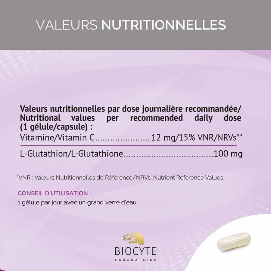 Biocyte Glutathion Liposomaal 30 Gelule