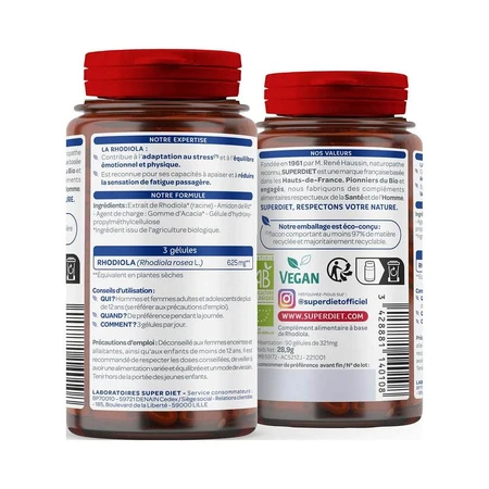 Superdiet Rhodiola 90 Gelatine