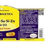 Ca+Mg+Se+Si+Zn con vitamina D3, 30 capsule, Herbagetica