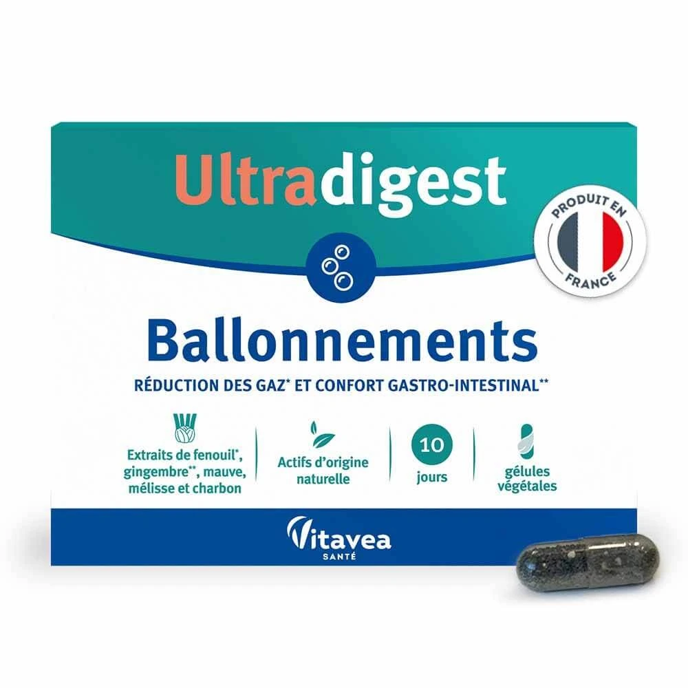 Vitavea Santé Gonfiore Ultradigest 30 capsules