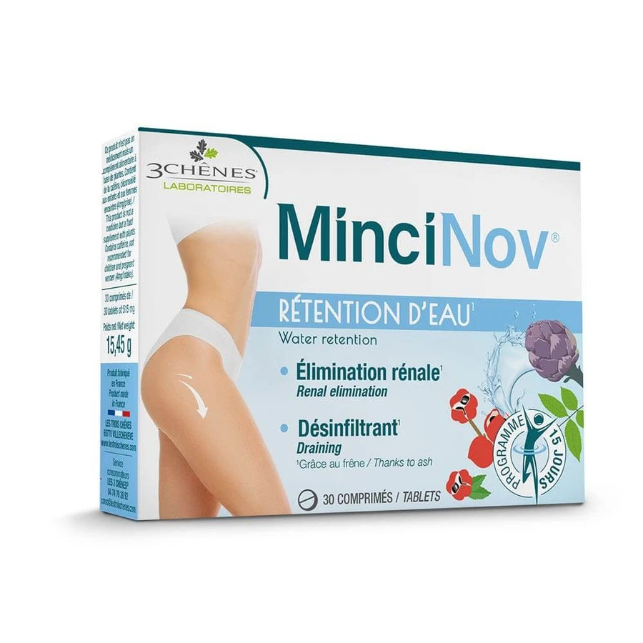 3 Chênes Mincinov Water Retention 30 Tablets