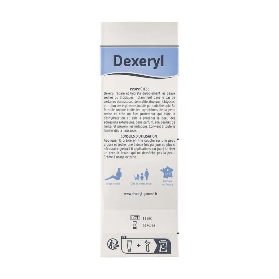 Dexeryl Crema idratante Viso e Corpo Pelle molto secca Peaux très sèches ou atopiques 250g