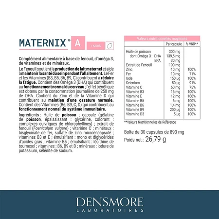 Densmore Gynecology Maternix A Lactation x 30 capsules
