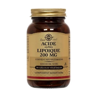 Solgar Alpha Lipoic Acid 50 Lipoïque Antioxydant Detox 50 gélules végétales