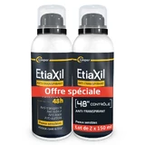 Etiaxil Anti-Transpirant Spray für Männer 48 Stunden ohne Aluminium Peaux Sensibles 2x150ml
