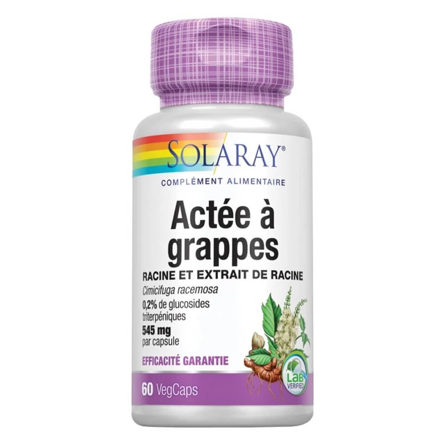 Solaray Cohosh Cimicifuga Racemosa standardisiert 545 mg x60 pflanzliche Zellulosekapseln
