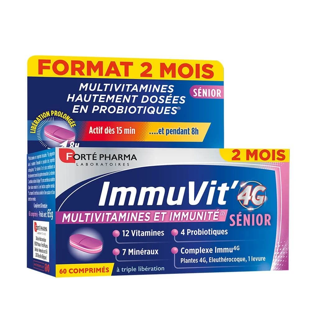 Forté Pharma Immuvit 4G Senior Vitaminen en Mineralen 60 tabletten