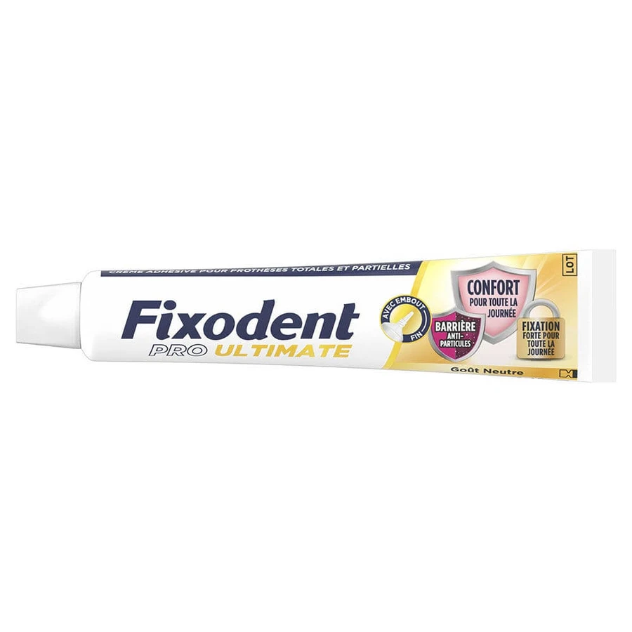 Fixodent Pro Ultimate Kleefcrème voor volledige en gedeeltelijke prothesen Neutrale smaak 40 ml