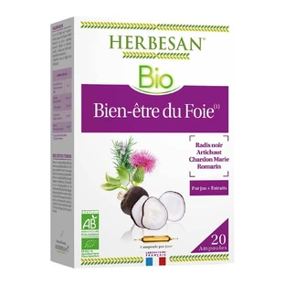 Herbesan Bien-Être Du Foie Bio 20 Ampullen