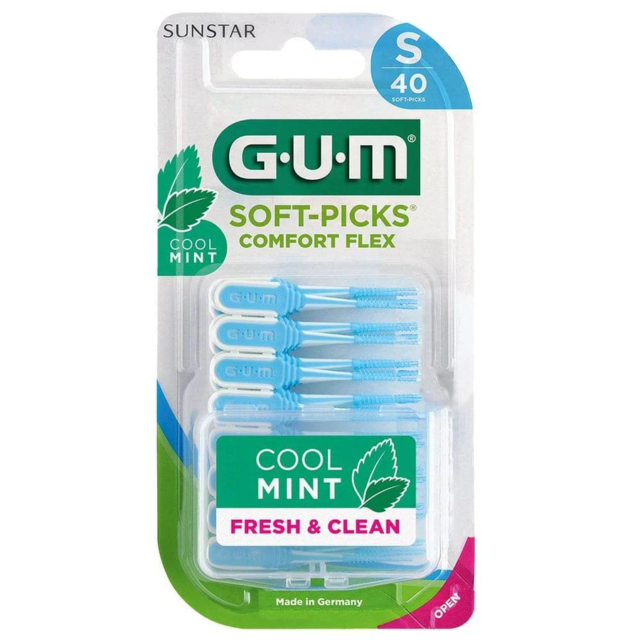 Gum Soft-Picks Comfort Flex Cool Mint Interdental Sticks x40