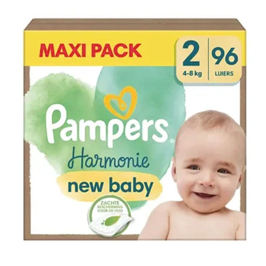 Pampers Harmonie Luiers Maat 2 - 4-8kg x96