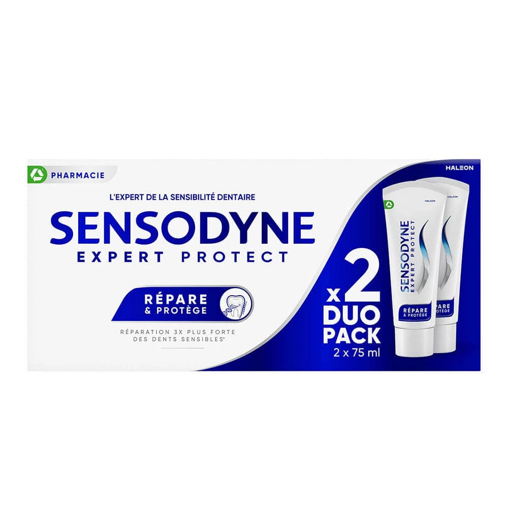 Sensodyne Expert Protect Fluoride Tandpasta Dagelijks Herstellen en Beschermen 2x75ml