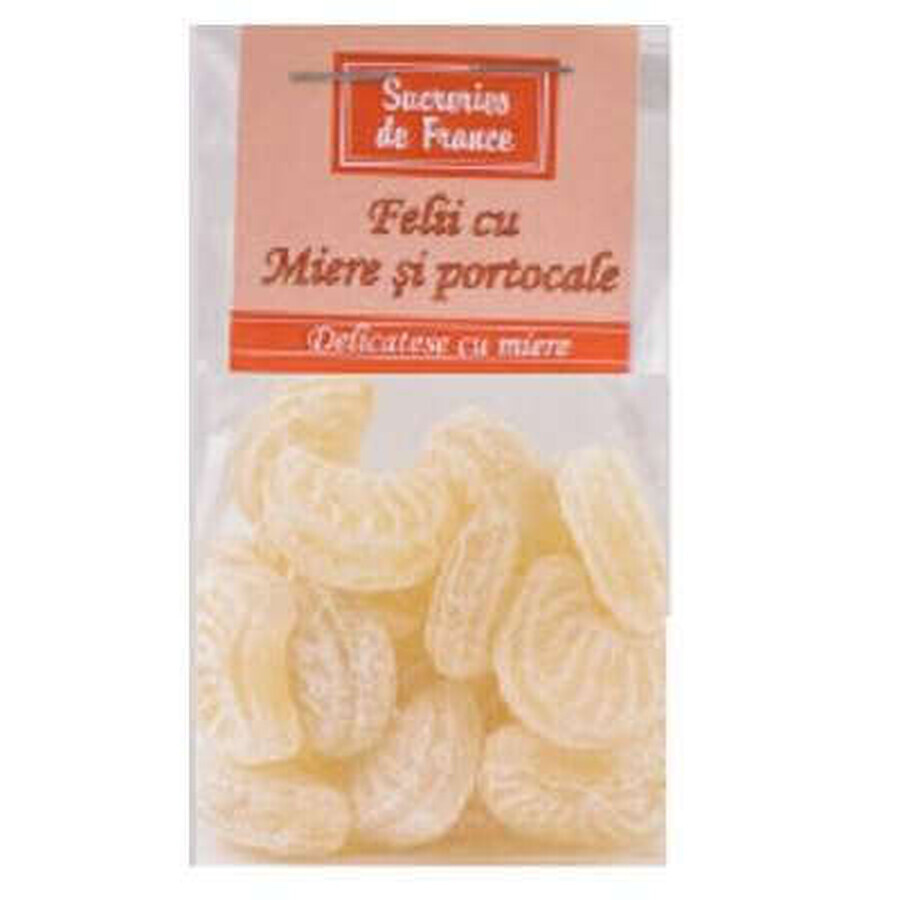 Gouttes au miel et à l'essence d'orange naturelle, 100 g, Apidava