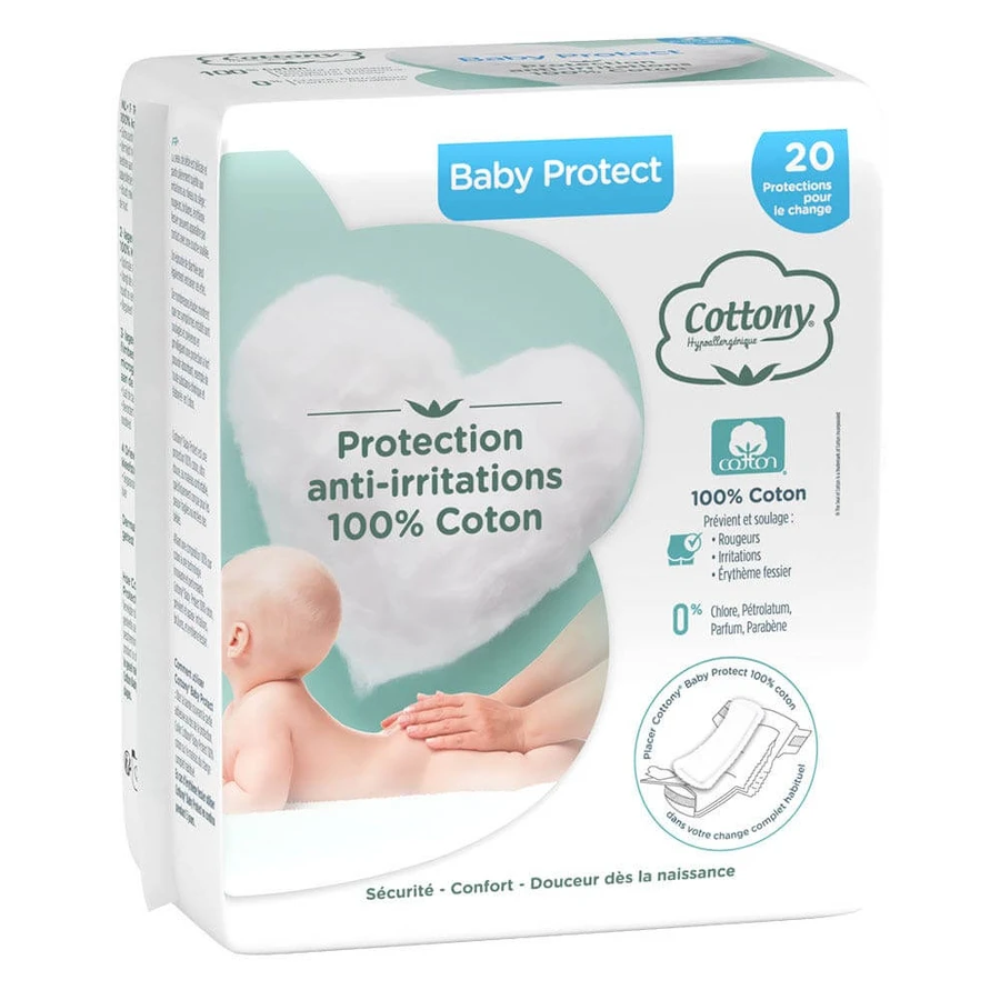 Cottony Baby bumbac scutec proteja x20