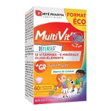 Forté Pharma Multivit'4G Kinder-Multivitamin-Mineralien angereichert mit Calcium 60 Kautabletten