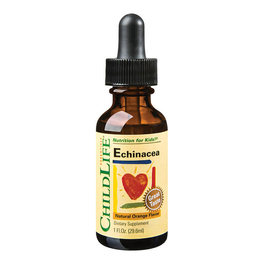 Echinacea enfants, goût orange, 29,6 ml, Childlife Essentials