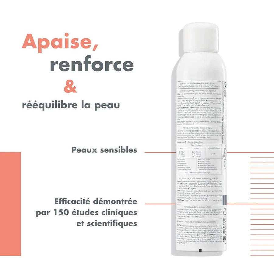 Avène Thermaal water verzachtende en anti-irriterende spray voor de gevoelige huid Peaux Sensibles 50ml
