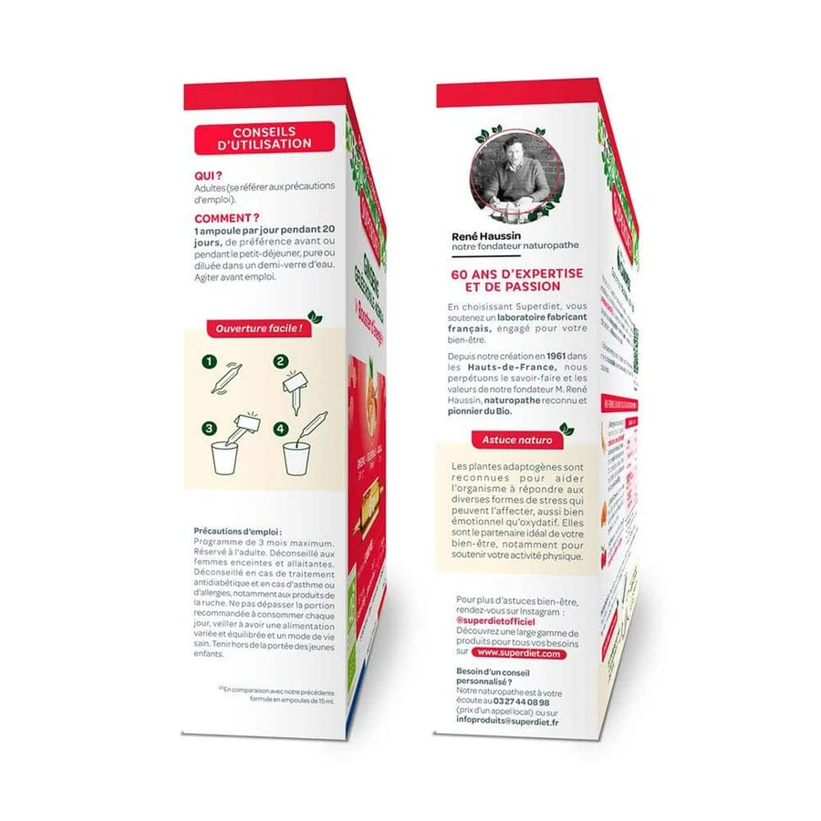 Superdiet Ginseng Royale Acerola Biologische Energie Booster 20x10ml