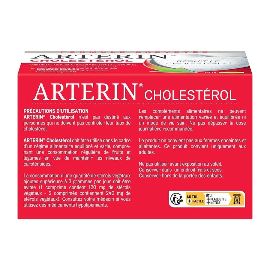 Omega Pharma Arterin Cholestérol Actifs d'Origine Naturelle 90 Comprimés