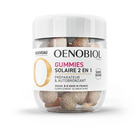 Oenobiol Zonbescherming 2in1 Voorbereider en Zelfbruiner 60 Gums