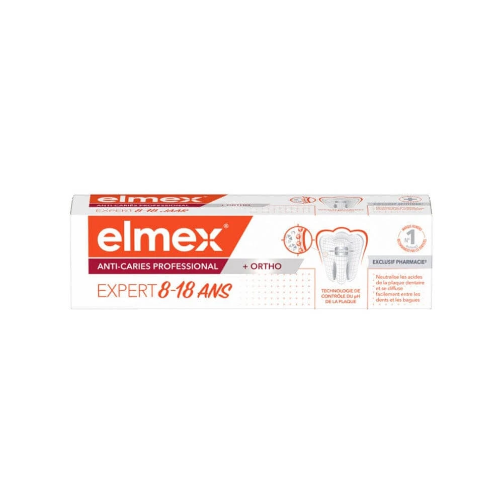 Elmex Tandpasta Professional 8-18 jaar + Ortho 75ml