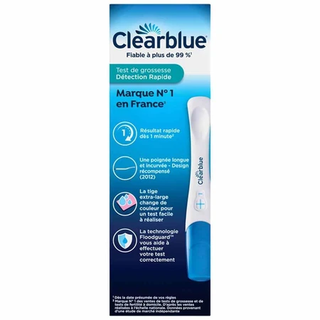 Test ciążowy Clearblue Rapid Detection 1 test: ceny i cechy