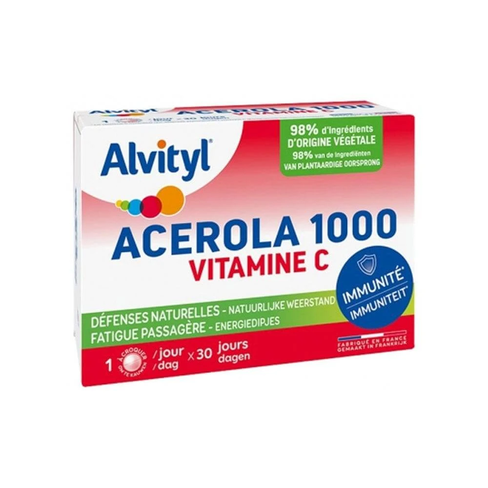 Alvityl Acerola 1000 Vitamine C Immunité 30 tabletten N.A
