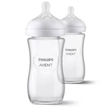 Avent Natural Response Glasflasche 1 Monat und mehr 2x240ml