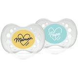 Dodie Anatomical Soothers Words of Love 18 months and Plus x2
