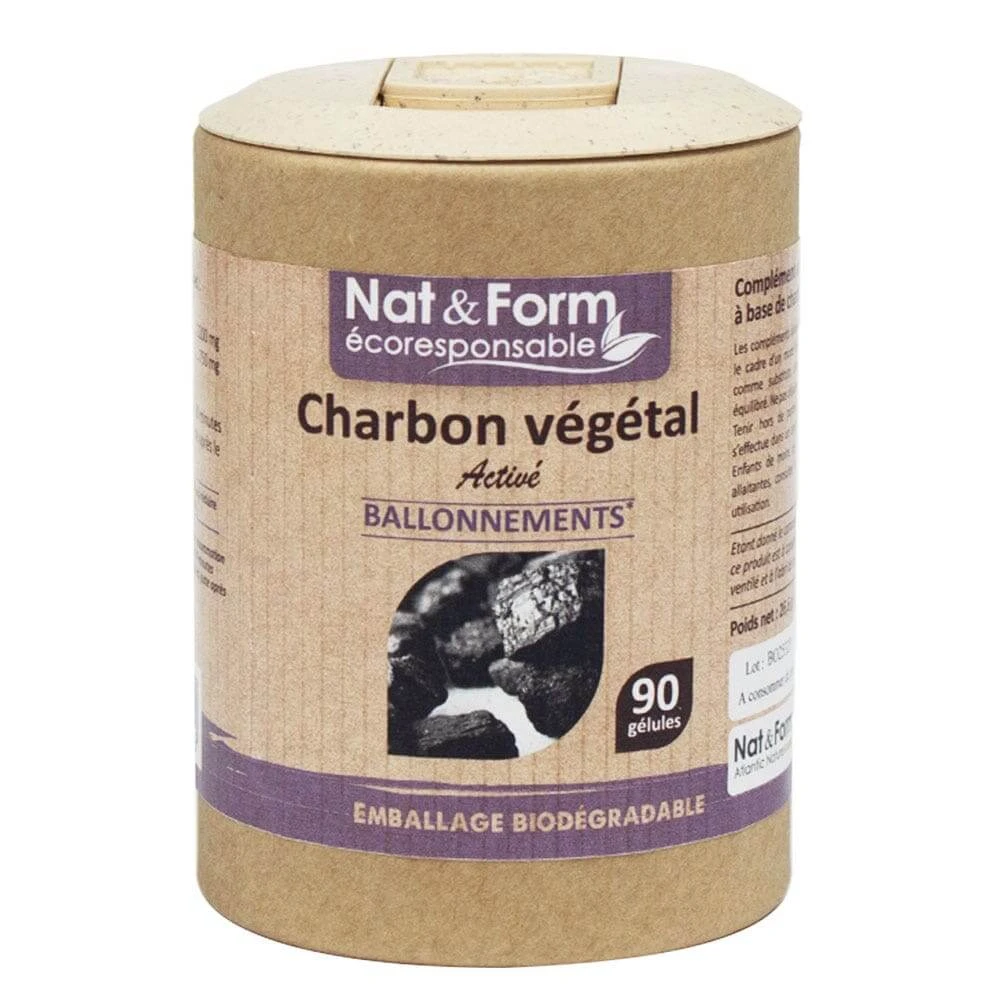 Nat&Form Nat&Form Plantaardige Koolstof 90 Gelsule