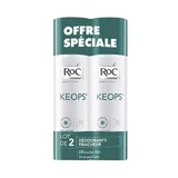 Roc Keops Deodorant Fresh Spray Moderate Sweating 2x100ml