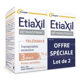 Etiaxil Detraspirant Deodorant Roll-on Toleranz bei übermäßigem Schwitzen Empfindliche Haut 2x15ml