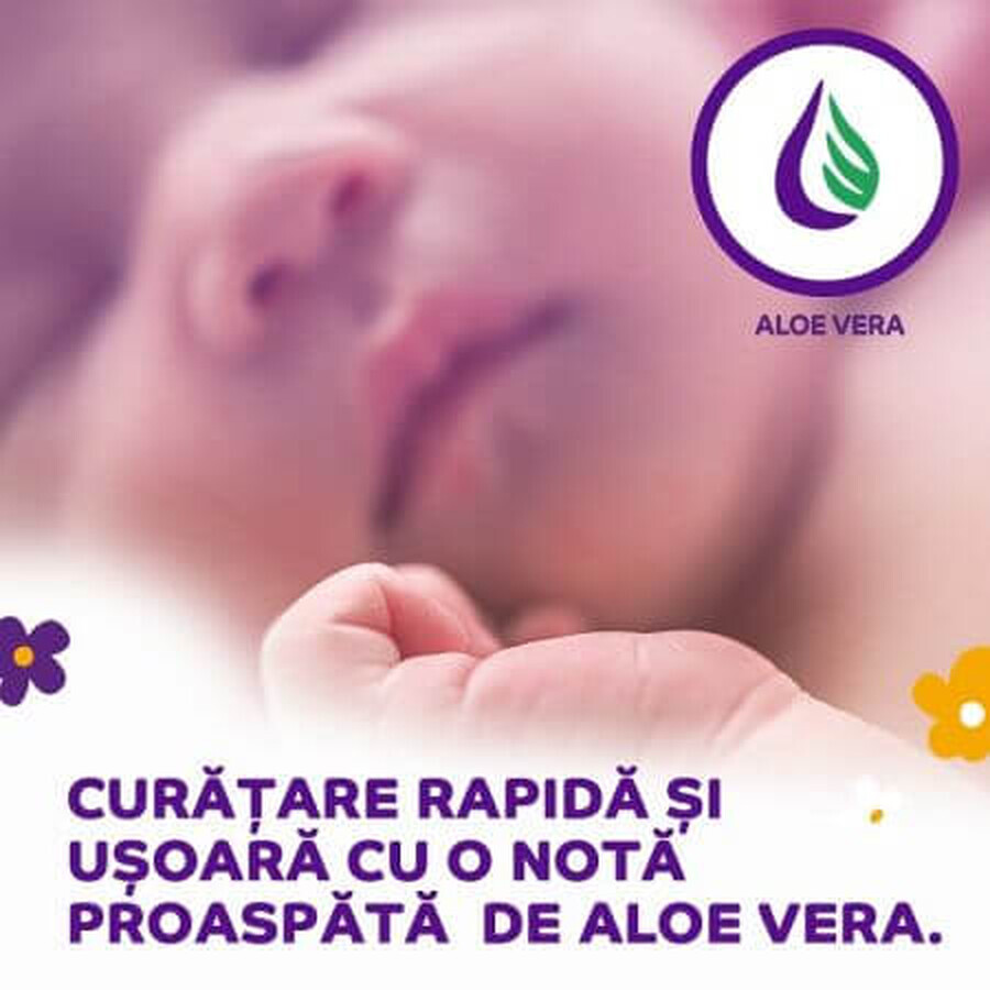 Șervețele umede Pufies Baby Art Fresh, +0luni, 64 bucăți, Ficosota Sintez