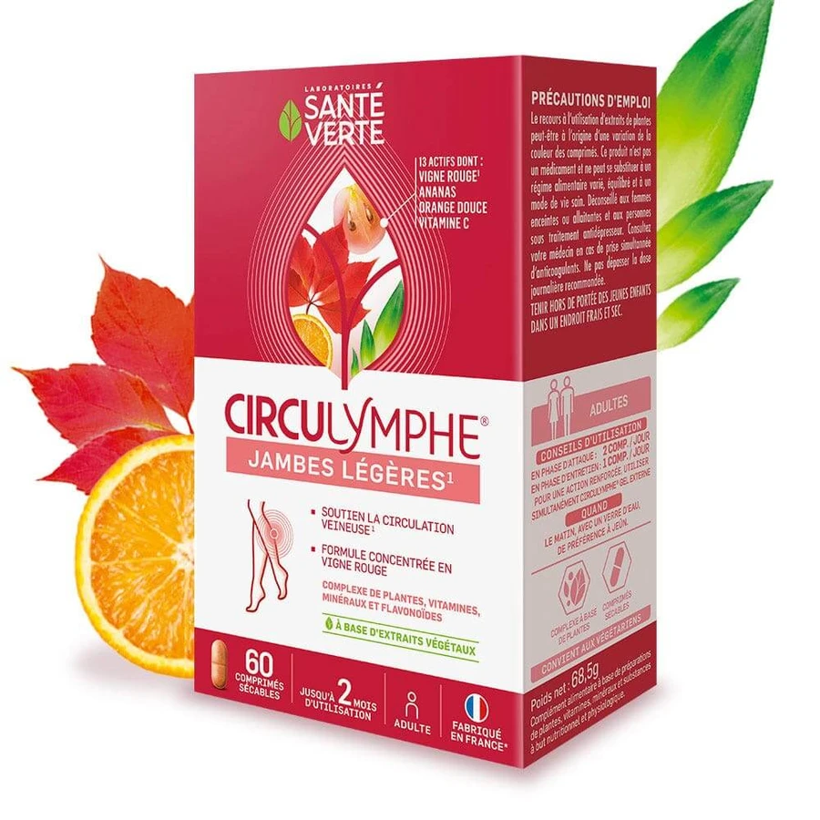 Sante Verte Circulymphe Circulación Venosa 60 Comprimidos