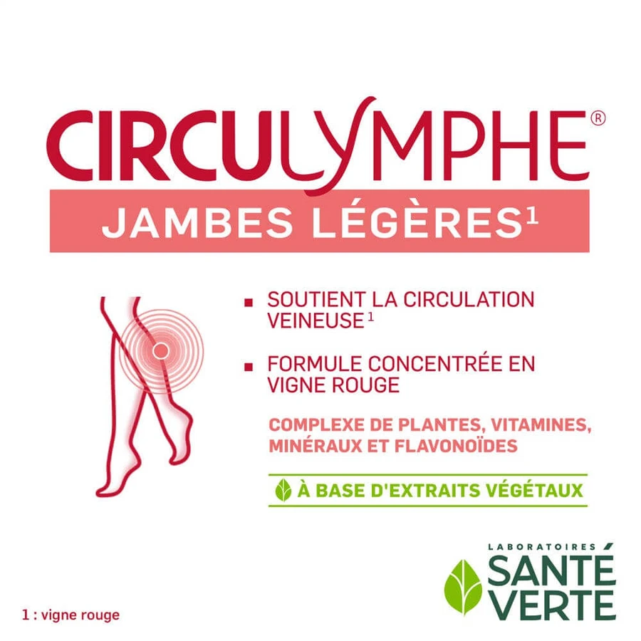 Sante Verte Circulymphe Circulación Venosa 60 Comprimidos