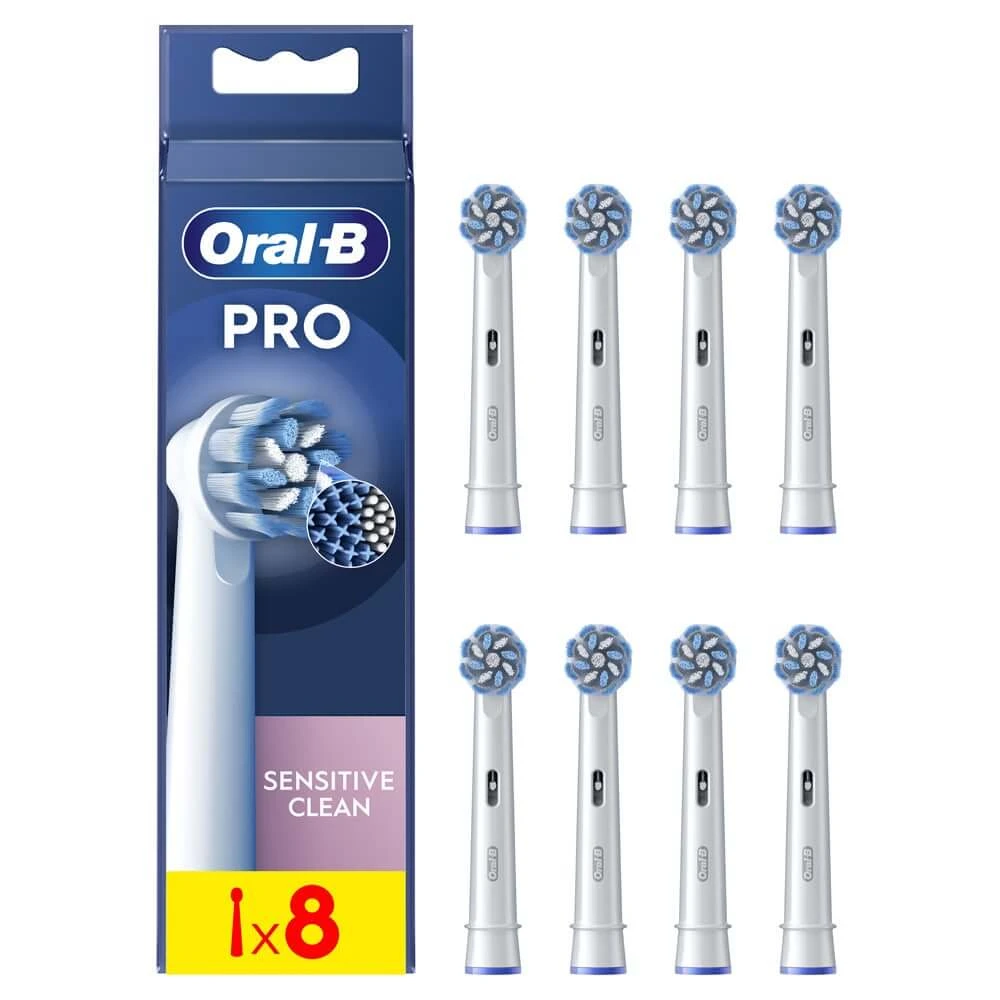 Oral-B Sensitive Clean elektrische tandenborstel vervangende opzetborstels x8
