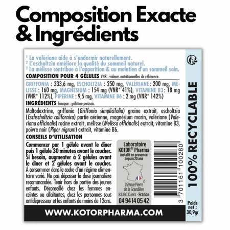 Kotor Pharma Natürlicher Schlaf 60 Kapseln