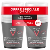 Vichy Deodorant Antiperspirant Effectiviteit 72h Zweet Controle Roll-on 2x50ml
