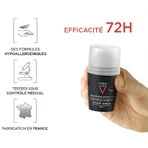 Vichy Deodorant Antiperspirant Effectiviteit 72h Zweet Controle Roll-on 2x50ml