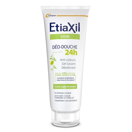 Etiaxil 24h Duschgel mit Zitrone bei übermäßigem Schwitzen Empfindliche Haut 200 ml